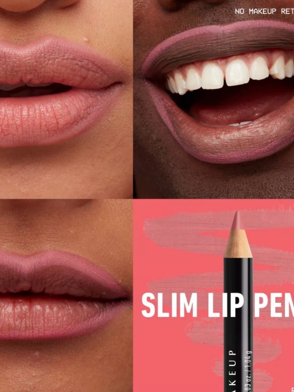 NYX PROFESSIONAL MAKEUP Slim Lip Pencil, Long-Lasting Creamy Lip Liner Rose